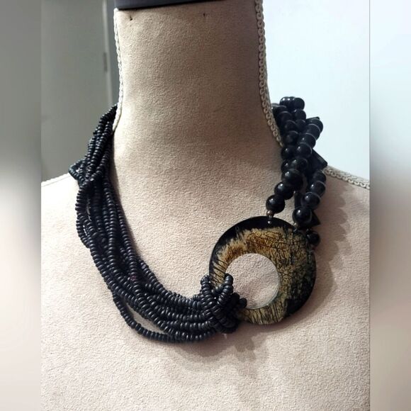 Vintage Beaded Necklace 22" - Picture 1 of 4